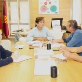 Reunión de la Asociación Murta Casella con el alcalde de Alzira