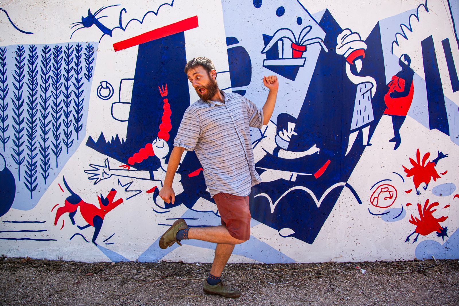 El diseñador gráfico Roberto Morote en la Cadena de Teruel El diseñador gráfico Roberto Morote en la Cadena de Teruel