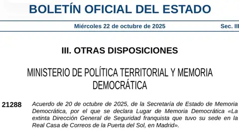 La Comunidad de Madrid presentará recurso ante la Audiencia Nacional por la declaración de su sede como Lugar de Memoria Democrática La Comunidad de Madrid presentará recurso ante la Audiencia Nacional por la declaración de su sede como Lugar de Memoria Democrática