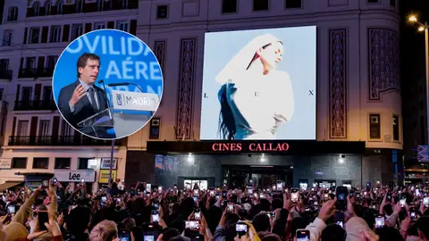 El acto de Rosalía en Callao para presentar Lux El acto de Rosalía en Callao para presentar Lux