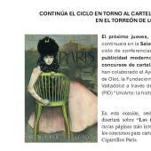 Charla en torno al cartel y publicidad modernos