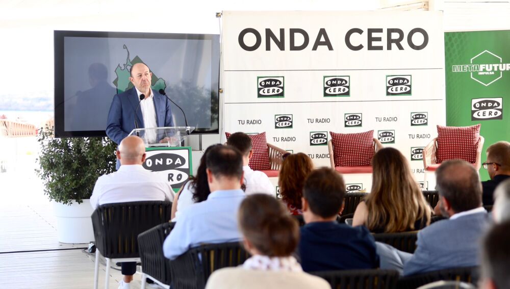 El economista Gonzalo Bernardos durante su intervención en el Foro Metafuturo Impulsa Illes Balears