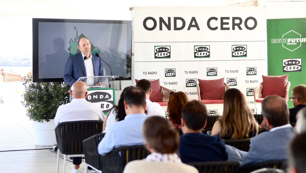 El economista Gonzalo Bernardos durante su intervención en el Foro Metafuturo Impulsa Illes Balears El economista Gonzalo Bernardos durante su intervención en el Foro Metafuturo Impulsa Illes Balears