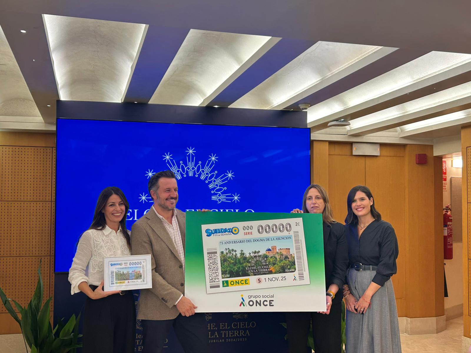 El Año Jubilar de Elche será protagonista el día de su clausura en el cupón de la ONCE El Año Jubilar de Elche será protagonista el día de su clausura en el cupón de la ONCE