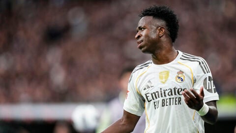 Vin&iacute;cius durante el Cl&aacute;sico este domingo 