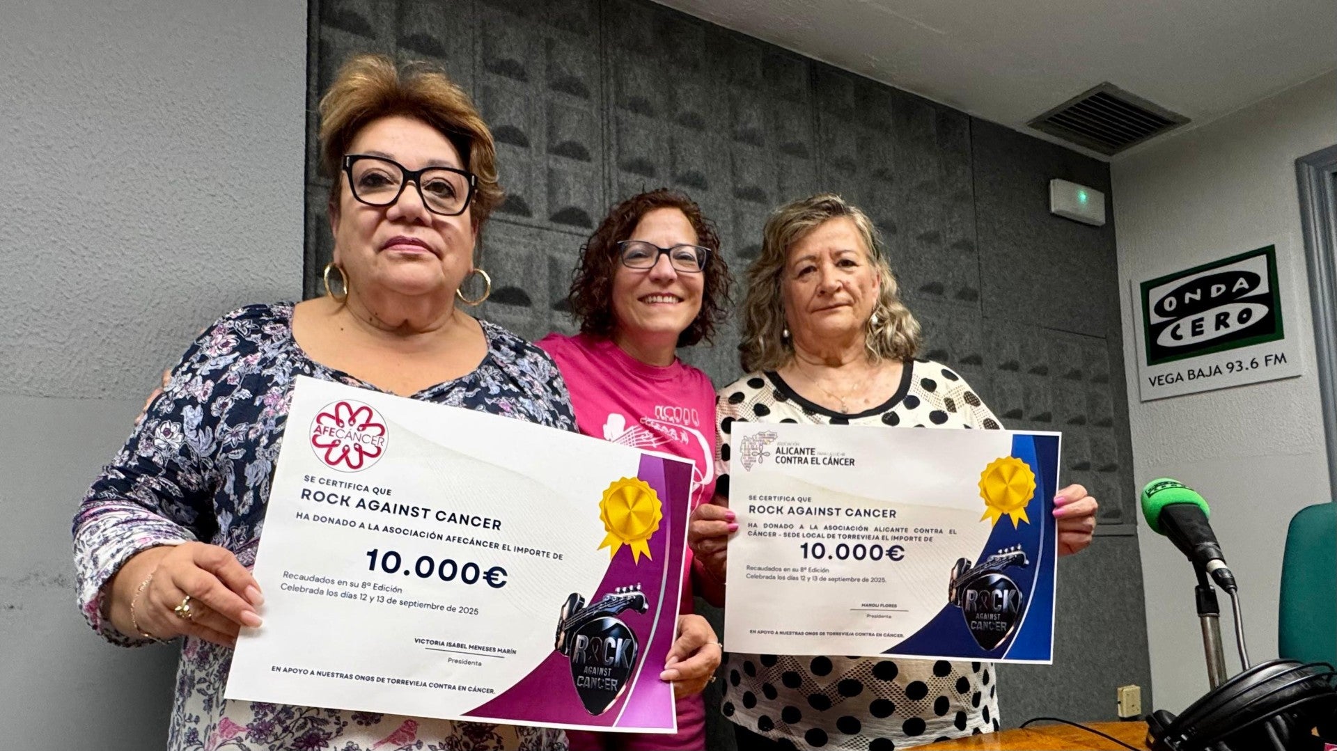 El festival Rock Against Cancer recaudó 20.000 euros para dos asociaciones contra el cáncer de Torrevieja El festival Rock Against Cancer recaudó 20.000 euros para dos asociaciones contra el cáncer de Torrevieja