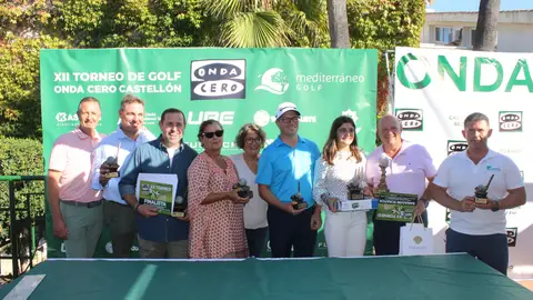 El XII Torneo de Golf de Onda Cero Castellón y Mediterráneo Golf ya tiene ganadores El XII Torneo de Golf de Onda Cero Castellón y Mediterráneo Golf ya tiene ganadores