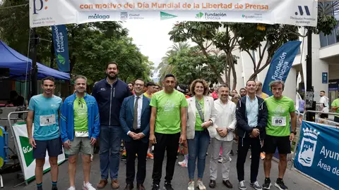 Más de 1.500 corredores reivindican en Málaga la libertad de prensa Más de 1.500 corredores reivindican en Málaga la libertad de prensa
