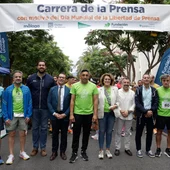 Más de 1.500 corredores reivindican en Málaga la libertad de prensa Más de 1.500 corredores reivindican en Málaga la libertad de prensa
