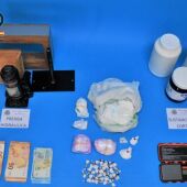 Material incautado por la Policía Nacional