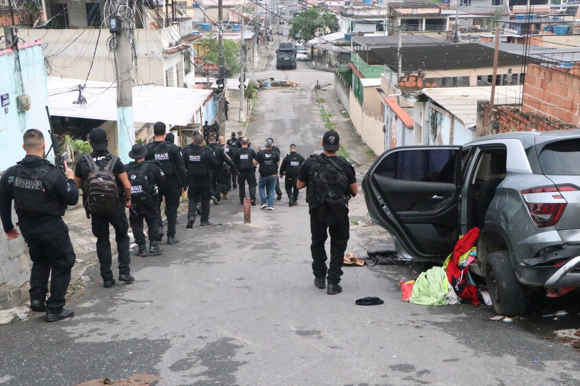 Una macroperación policial contra el narcotráfico deja 64 muertos y más de 80 detenidos en Brasil Una macroperación policial contra el narcotráfico deja 64 muertos y más de 80 detenidos en Brasil