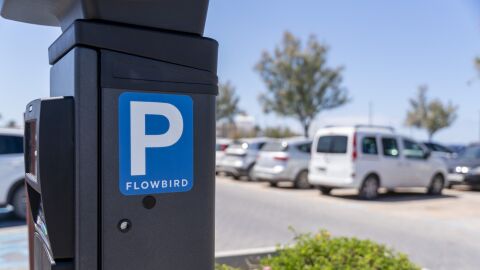 Estacionamiento regulado en Formentera. 