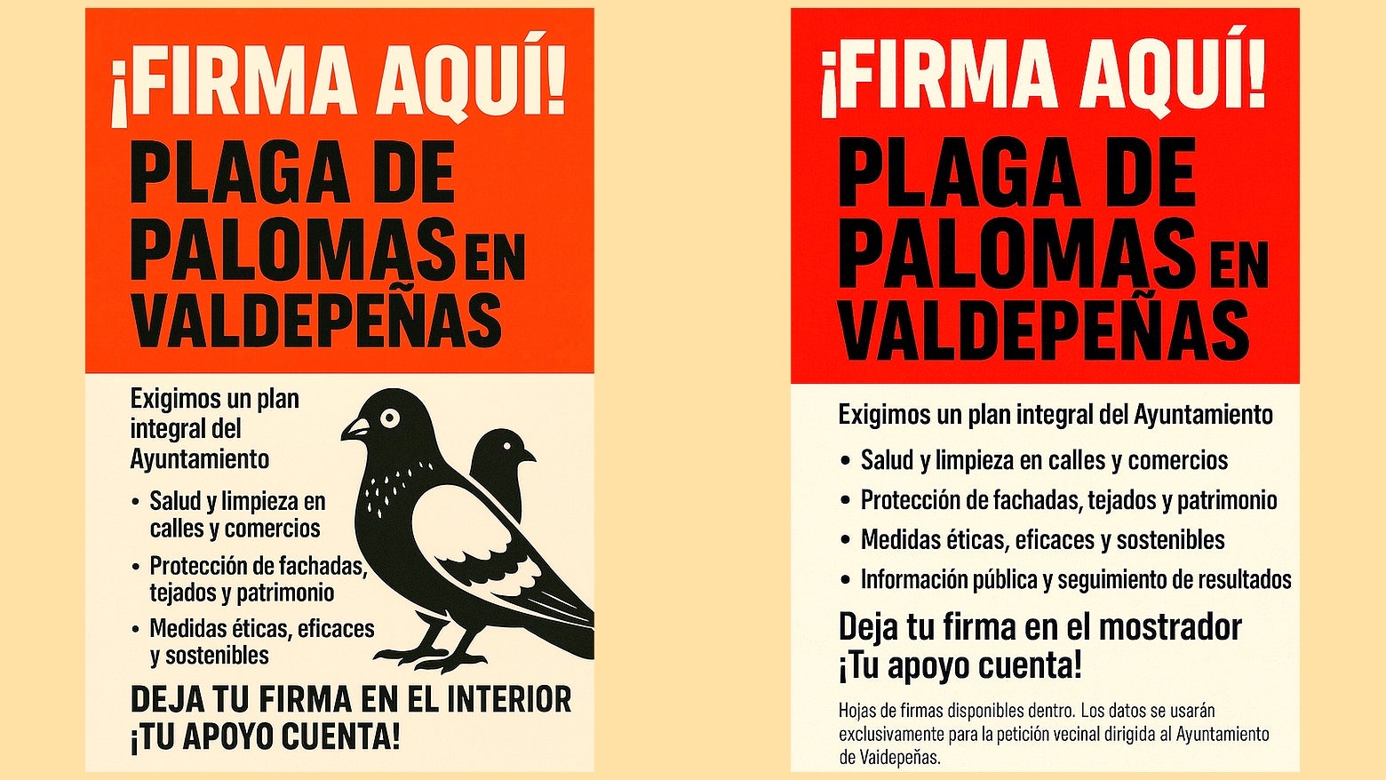 Vecinos de Valdepeñas recogen firmas para declarar "plaga" la sobrepoblación de palomas Vecinos de Valdepeñas recogen firmas para declarar "plaga" la sobrepoblación de palomas