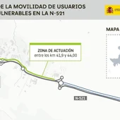 El Ministerio de Transportes aprueba el proyecto de trazado para una vía ciclista y una pasarela en la N-521 en Cáceres El Ministerio de Transportes aprueba el proyecto de trazado para una vía ciclista y una pasarela en la N-521 en Cáceres