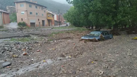 Estado del cauce del río Martín en Montalbán tras el paso de la dana DANA