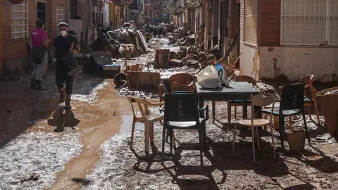 Una zona afectada por la DANA, a 2 de noviembre de 2024, en Paiporta, Valencia, Comunidad Valenciana (España). Una zona afectada por la DANA, a 2 de noviembre de 2024, en Paiporta, Valencia, Comunidad Valenciana (España).