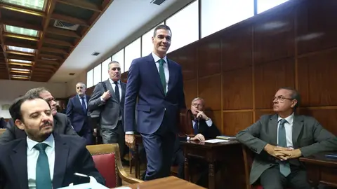 Pedro Sánchez a su llegada a la comisión de investigación del caso Koldo Pedro Sánchez a su llegada a la comisión de investigación del caso Koldo