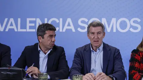 Carlos Mazón y Alberto Núñez Feijóo en una imagen de archivo Carlos Mazón y Alberto Núñez Feijóo en una imagen de archivo