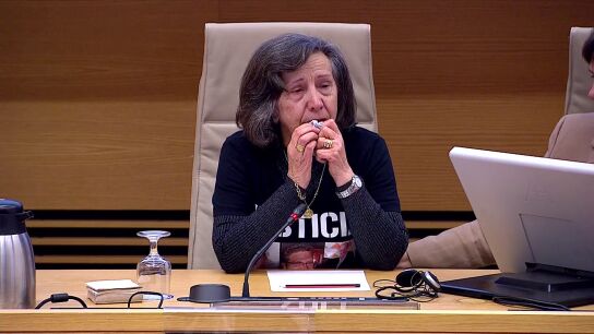 Dolores Ruiz, v&iacute;ctima de la dana, durante la Comisi&oacute;n de investigaci&oacute;n 