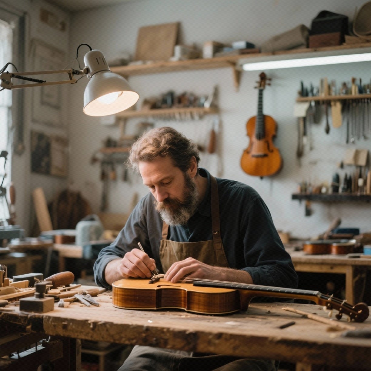 Así trabajan los últimos luthiers de Madrid: las manos que dan vida a los instrumentos de estrellas como Rosalía Así trabajan los últimos luthiers de Madrid: las manos que dan vida a los instrumentos de estrellas como Rosalía