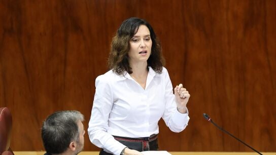 Isabel D&iacute;az Ayuso en la Asamblea de Madrid