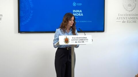 Inma Mora, portavoz de la Junta de Gobierno Local del Ayuntamiento de Elche.