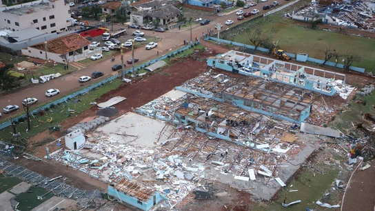 Zonas afectadas tras el tornado en Brasil Zonas afectadas tras el tornado en Brasil