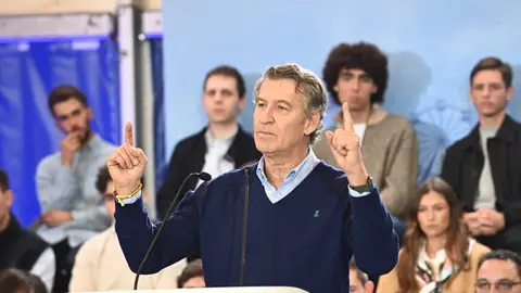 El presidente del Partido Popular, Alberto Núñez Feijóo, en un acto en Aragón el pasado 25 de octubre El presidente del Partido Popular, Alberto Núñez Feijóo, en un acto en Aragón el pasado 25 de octubre