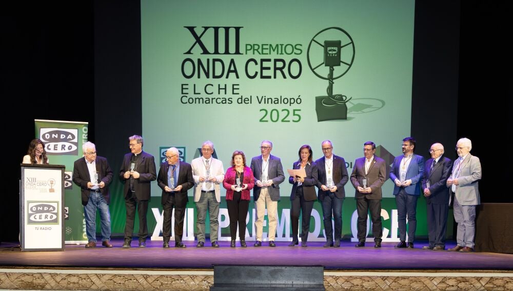 El Premio de Honor de Onda Cero Elche 2025 ha sido para los cronistas de las comarcas del Vinalopó.