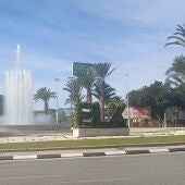 Rotonda de acceso a Elche por la carretera de Alicante.