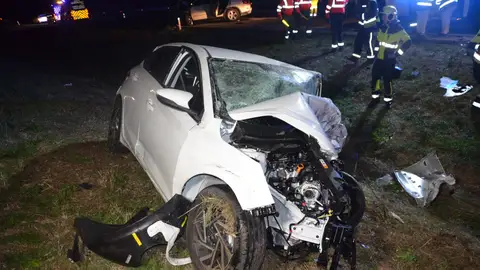 Una persona fallecida y otra herida tras un choque frontal en la AP-15 en Cadreita Una persona fallecida y otra herida tras un choque frontal en la AP-15 en Cadreita