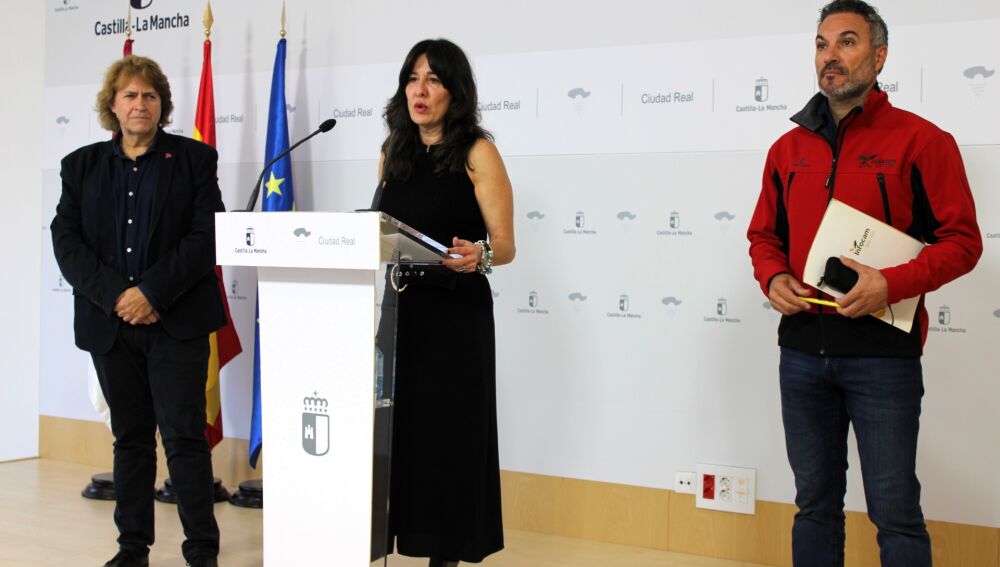 Blanca Fernández durante la rueda de prensa