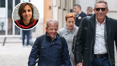 El periodista de Cadena SER Miguel &Aacute;ngel Campos Pe&ntilde;arroja, a su llegada a la cuarta jornada del juicio al fiscal general del Estado, en el Tribunal Supremo, a 11 de noviembre de 2025, en Madrid (Espa&ntilde;a). Montaje con imagen de Carmen Morodo.