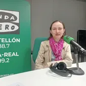 Elena Aguilar, en los estudios de Onda Cero Vila-real. Elena Aguilar, en los estudios de Onda Cero Vila-real.