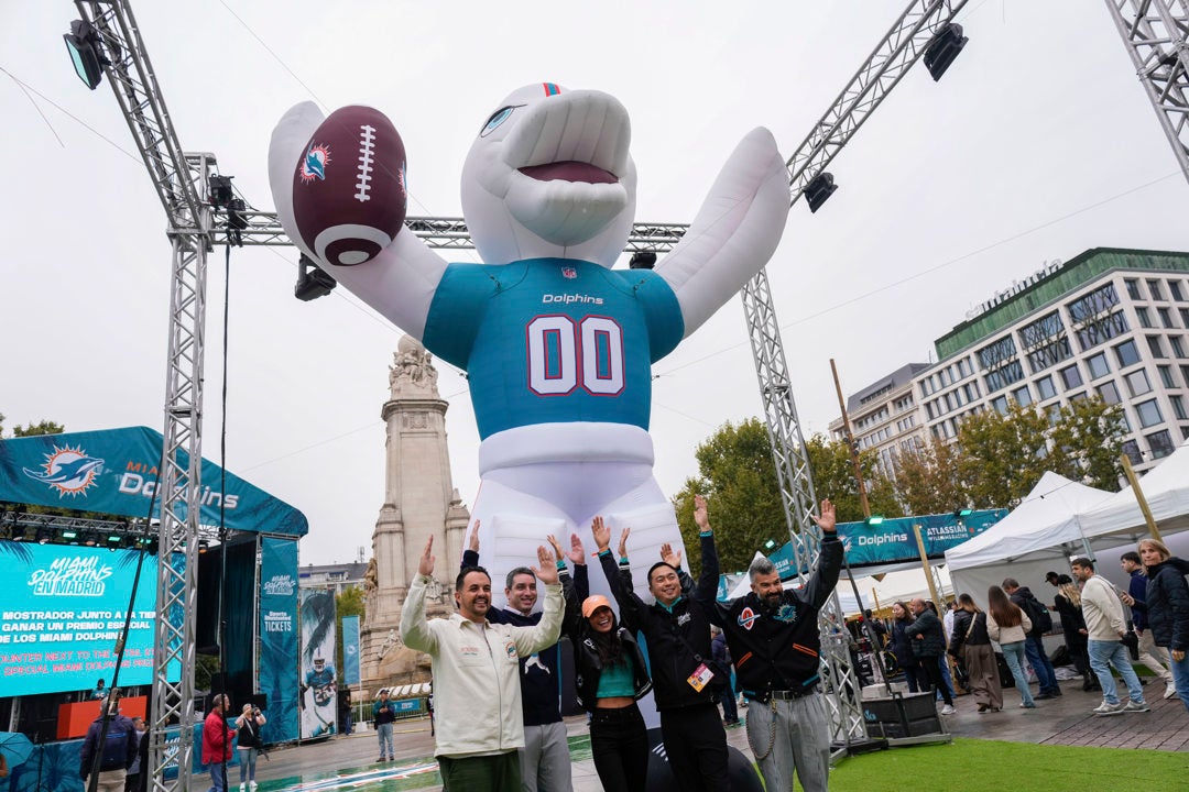 Así es la logística de la NFL en Madrid antes del partido del domingo Así es la logística de la NFL en Madrid antes del partido del domingo
