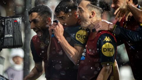 Celebraci&oacute;n del gol de Yeremay en C&oacute;rdoba