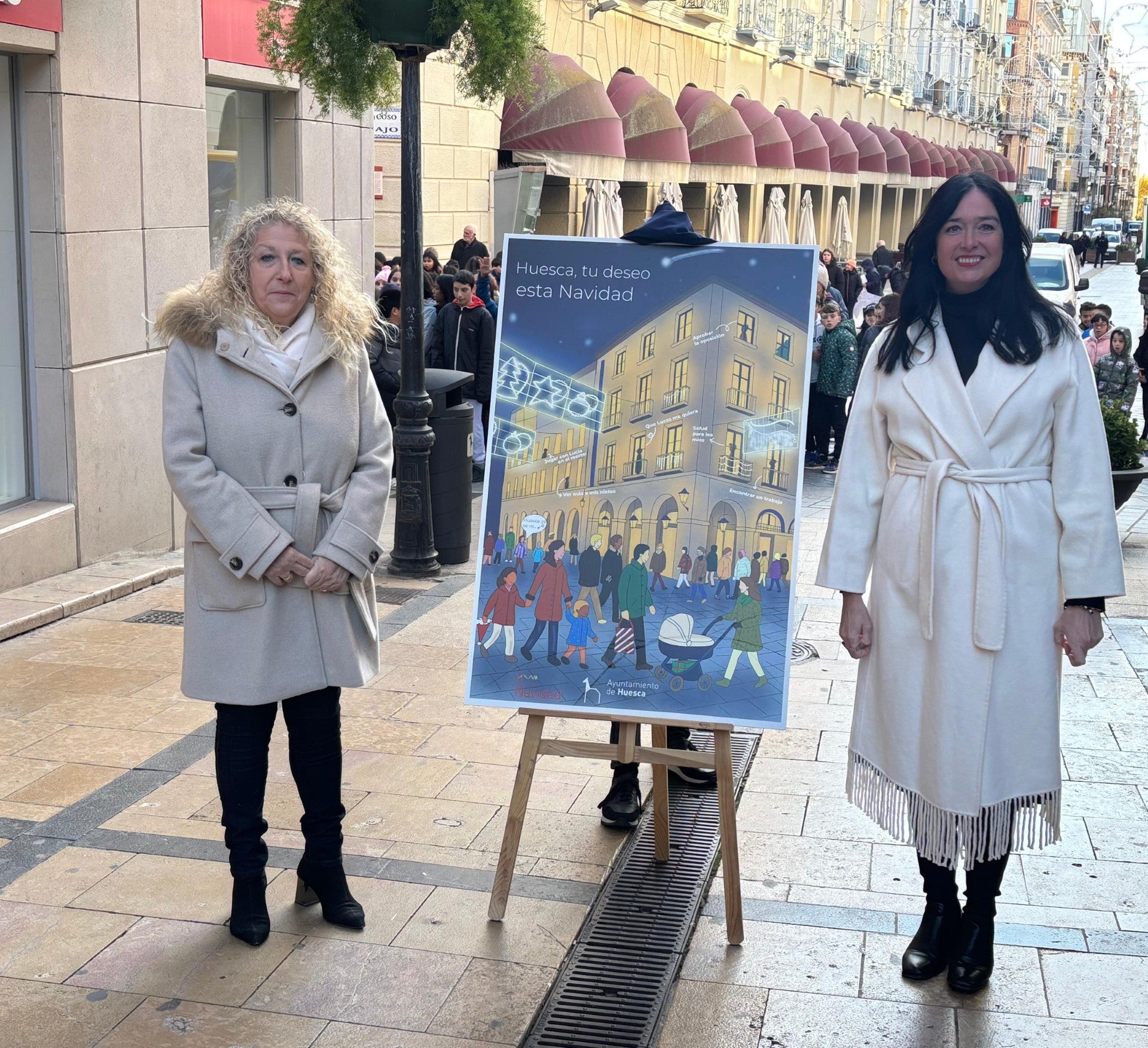El cartel de Navidad en Huesca quiere visibilizar los deseos de los oscenses El cartel de Navidad en Huesca quiere visibilizar los deseos de los oscenses