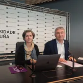 Marta García Pérez, secretaria da UDC, y Ricardo Cao, rector Marta García Pérez, secretaria da UDC, y Ricardo Cao, rector