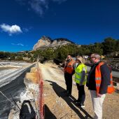 Finestrat avanza en las obras de adecuación de la balsa de l'Alhambra