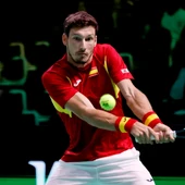 Foto del pasado jueves, del tenista español Pablo Carreño en el Centro de Exposiciones Fiere de Bolonia, Italia. Foto del pasado jueves, del tenista español Pablo Carreño en el Centro de Exposiciones Fiere de Bolonia, Italia.