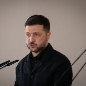 Zelenski, presidente de Ucrania, durante su viaje a España 