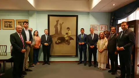 Luis López, presidente de la Diputación, en Buenos Aires El presidente provincial viajó a Argentina con el objetivo de firmar la cesión de una obra de Castelao