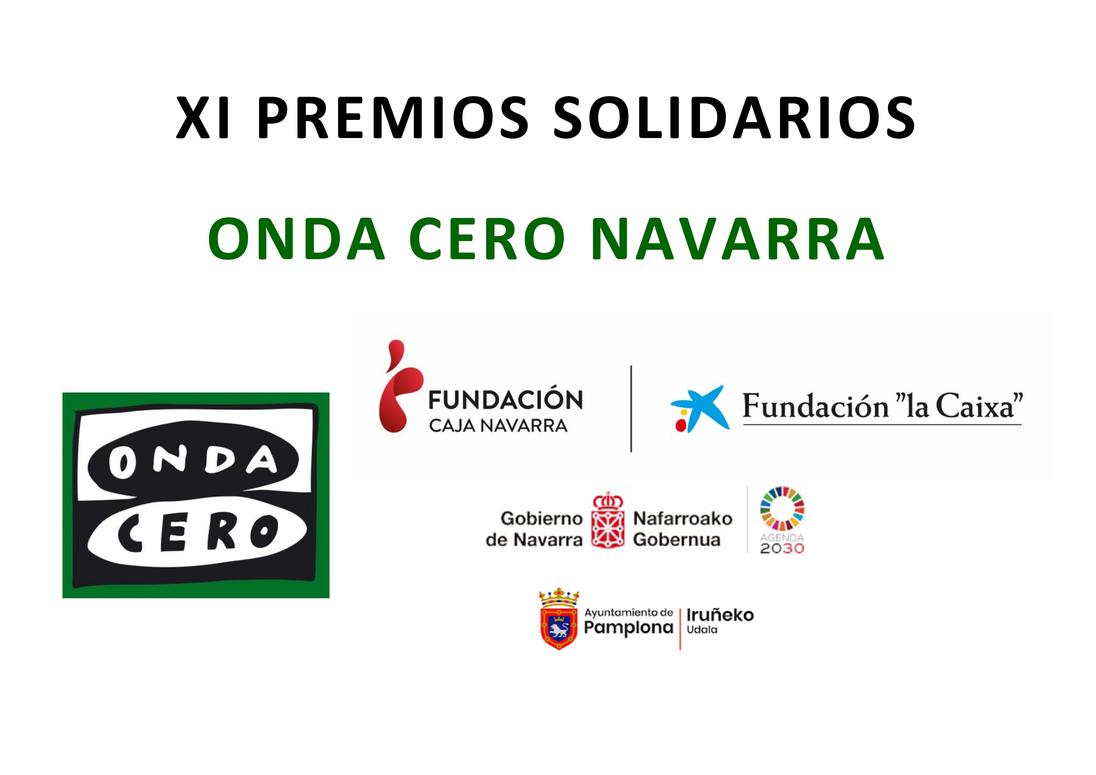 Acto de entrega de los XI Premios Solidarios Onda Cero Navarra Acto de entrega de los XI Premios Solidarios Onda Cero Navarra