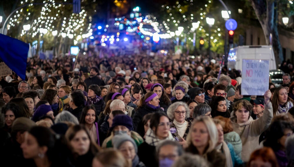 Manifestantes en Madrid 