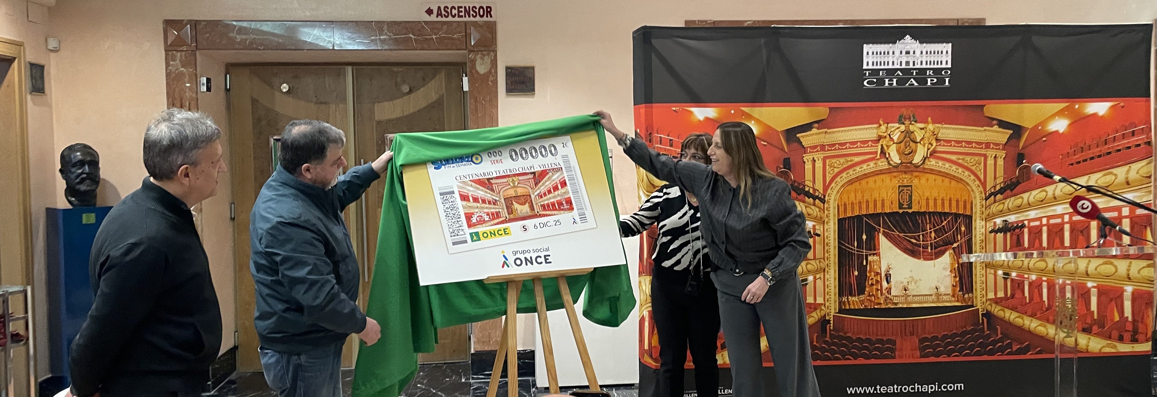 El centenario del Teatro Chapí de Villena, protagonista del Cupón de la ONCE El centenario del Teatro Chapí de Villena, protagonista del Cupón de la ONCE