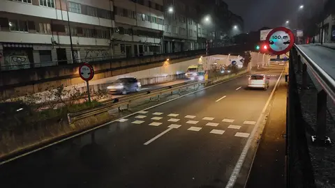 El túnel del Hórreo de Santiago estuvo cerrado está noche por falta de personal en la Sala de Pantallas El túnel del Hórreo de Santiago estuvo cerrado está noche por falta de personal en la Sala de Pantallas