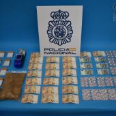 Material incautado por la Policía Nacional en Puertollano