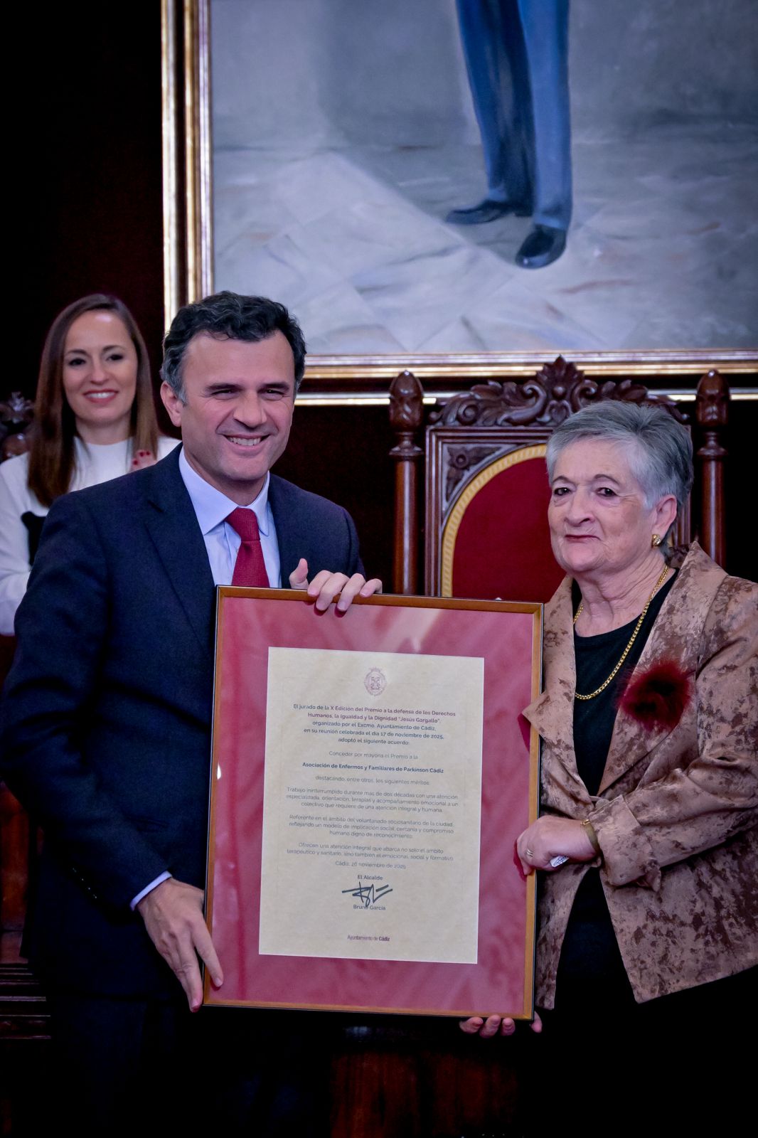 El Ayuntamiento de Cádiz reconoce a la Asociación de Parkinson Cádiz con el X Premio Jesús Gargallo El Ayuntamiento de Cádiz reconoce a la Asociación de Parkinson Cádiz con el X Premio Jesús Gargallo