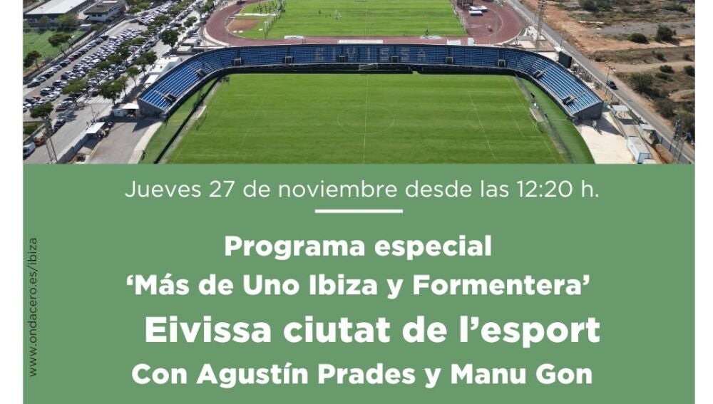 Más de Uno Ibiza y Formentera ha emitido un programa especial desde el Patronato Municipal de Deportes de Ibiza