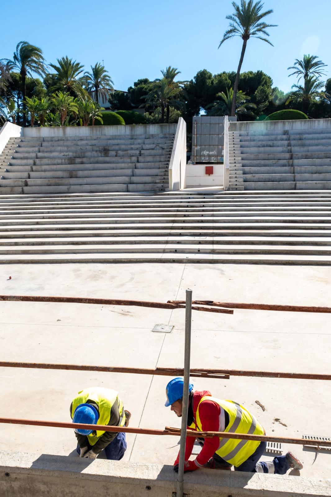 Las obras continúan a buen ritmo Las obras continúan a buen ritmo
